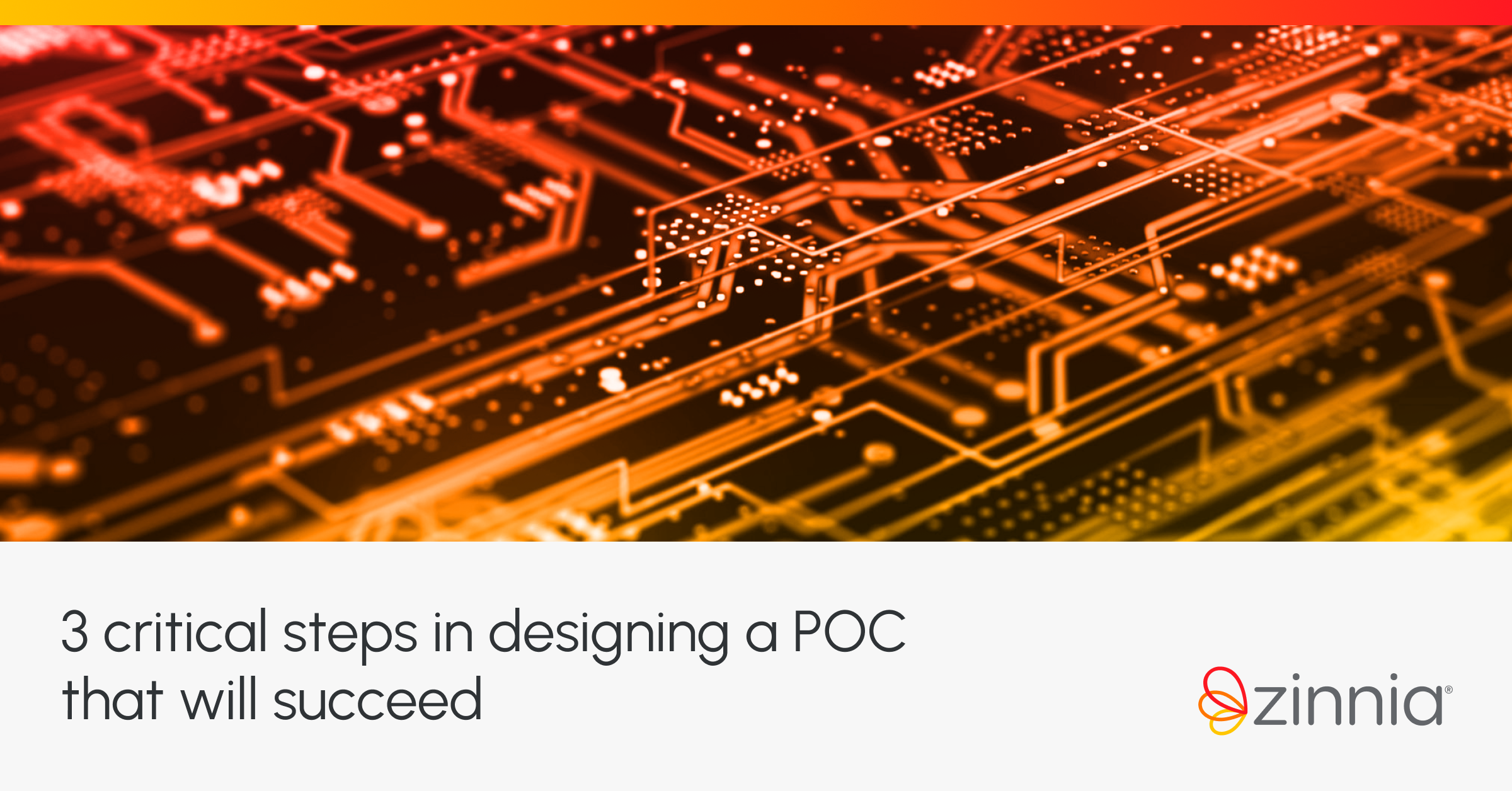 Blog image with text that reads "3 critical steps in designing a POC that will succeed"